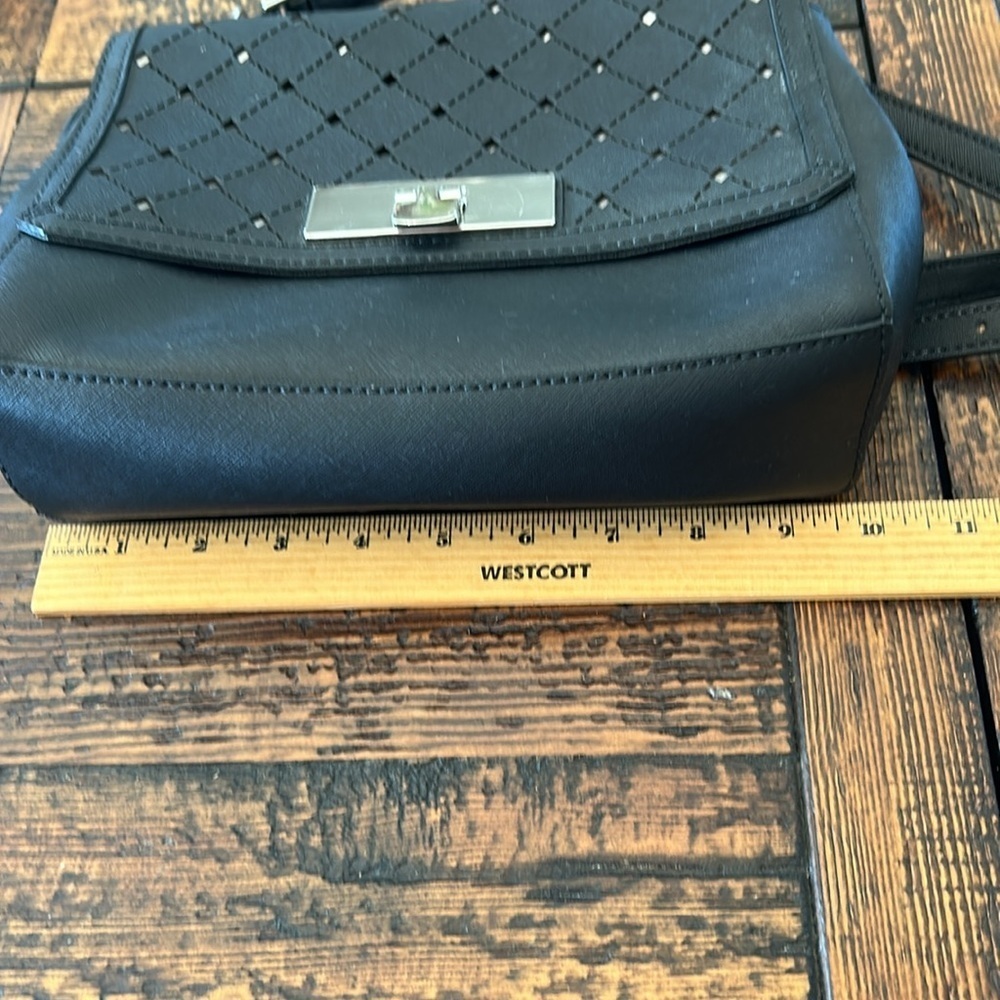 Michael Kors Black Crossbody Bag with Silver Hardware - Picture 3 of 11